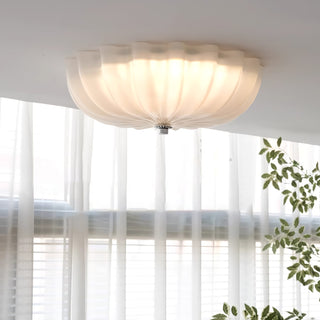 Urelis Plafonnier Verre Soufflé Murano Coquille