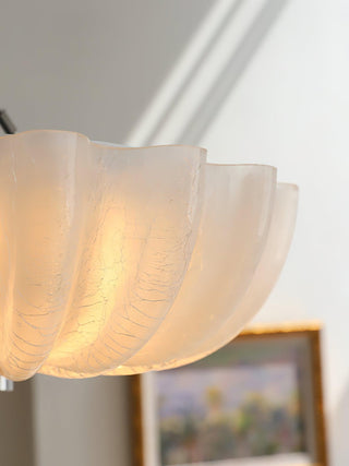 Urelis Plafonnier Verre Soufflé Murano Coquille