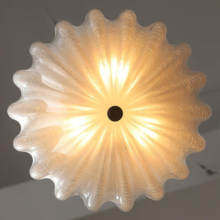 Urelis Plafonnier Verre Soufflé Murano Coquille