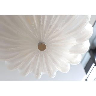 Urelis Plafonnier Verre Soufflé Murano Coquille