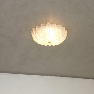 Urelis Plafonnier Verre Soufflé Murano Coquille