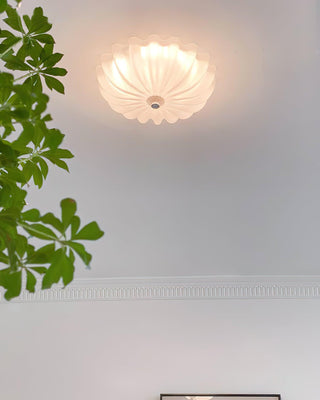 Urelis Plafonnier Verre Soufflé Murano Coquille
