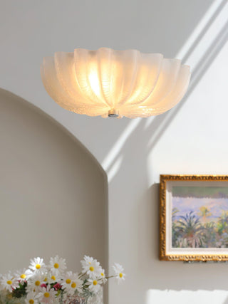 Urelis Plafonnier Verre Soufflé Murano Coquille