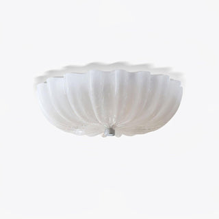 Urelis Plafonnier Verre Soufflé Murano Coquille