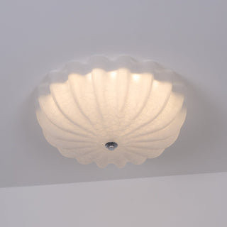 Urelis Plafonnier Verre Soufflé Murano Coquille