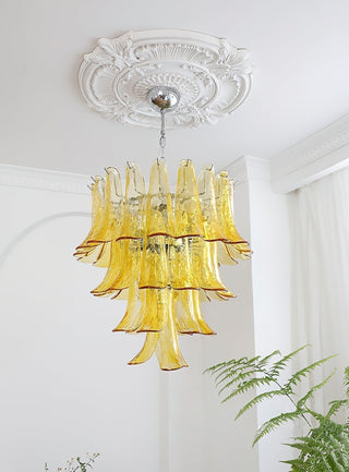 Aurora Lustre Pétales en Verre de Murano Vintage-Luire