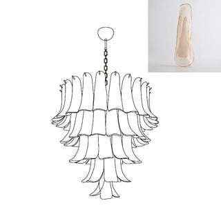 Aurora Lustre Pétales en Verre de Murano Vintage-Luire