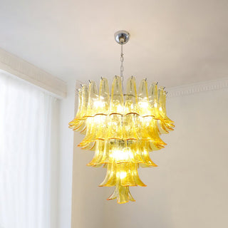 Aurora Lustre Pétales en Verre de Murano Vintage-Luire