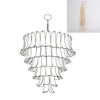 Aurora Lustre Pétales en Verre de Murano Vintage-Luire