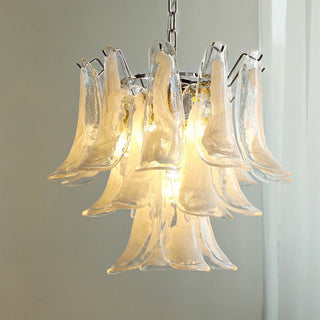 Aurora Lustre Pétales en Verre de Murano Vintage-Luire