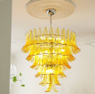 Aurora Lustre Pétales en Verre de Murano Vintage-Luire