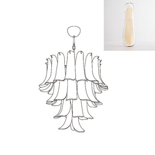 Aurora Lustre Pétales en Verre de Murano Vintage-Luire