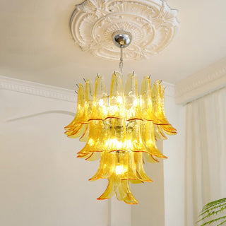 Aurora Lustre Pétales en Verre de Murano Vintage-Luire