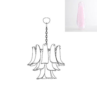 Aurora Lustre Pétales en Verre de Murano Vintage-Luire