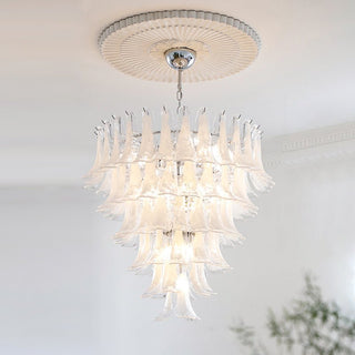 Aurora Lustre Pétales en Verre de Murano Vintage-Luire