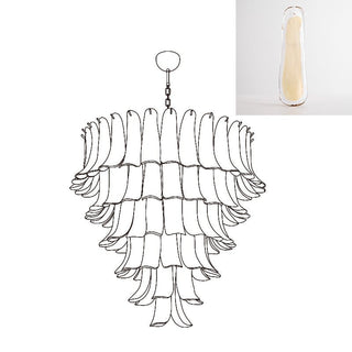 Aurora Lustre Pétales en Verre de Murano Vintage-Luire