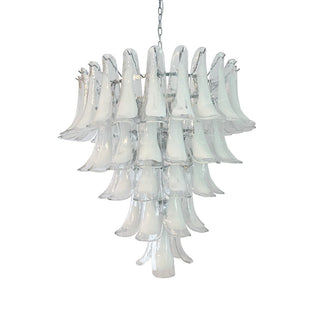 Aurora Lustre Pétale en Verre Murano Transparent Vintage