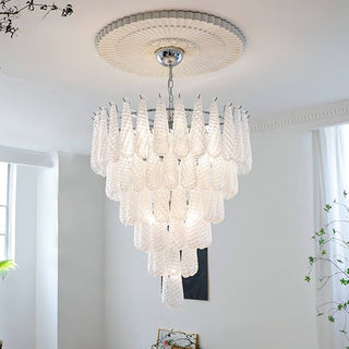 Aurora Lustre Pigne en Verre de Murano Texturé Luxe
