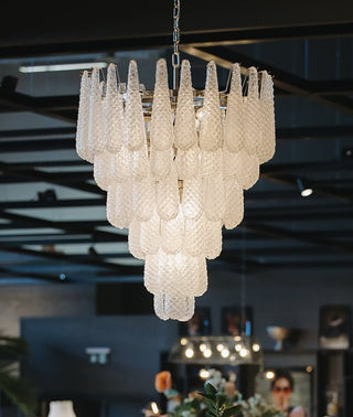 Aurora Lustre Pigne en Verre de Murano Texturé Luxe