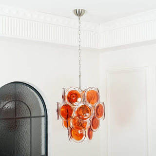 Aurora Lustre en Verre de Murano Orange