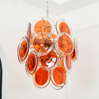 Aurora Lustre en Verre de Murano Orange
