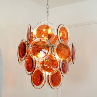 Aurora Lustre en Verre de Murano Orange
