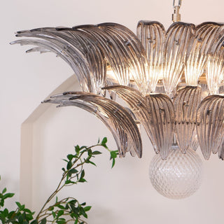 Aurora Le Lustre en Verre de Murano Clair