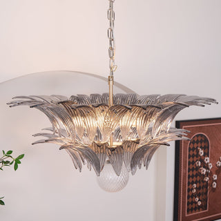 Aurora Le Lustre en Verre de Murano Clair