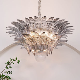 Aurora Le Lustre en Verre de Murano Clair