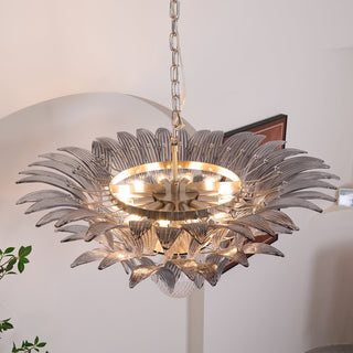 Aurora Le Lustre en Verre de Murano Clair