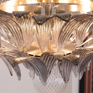 Aurora Le Lustre en Verre de Murano Clair