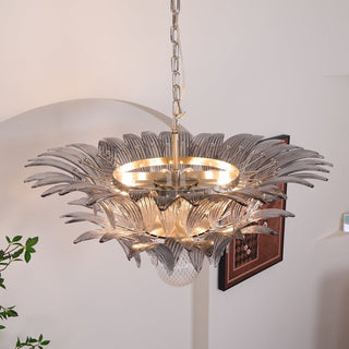 Aurora Le Lustre en Verre de Murano Clair
