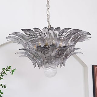 Aurora Le Lustre en Verre de Murano Clair
