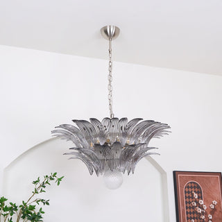 Aurora Le Lustre en Verre de Murano Clair