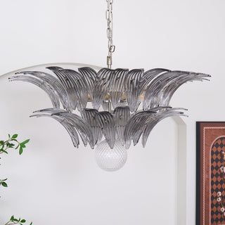 Aurora Le Lustre en Verre de Murano Clair