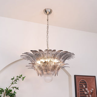 Aurora Le Lustre en Verre de Murano Clair