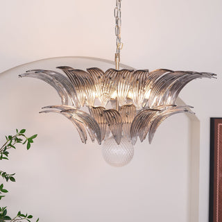 Aurora Le Lustre en Verre de Murano Clair