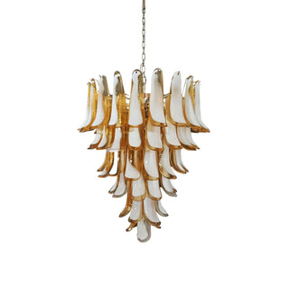 Alsorisra Lustre Postmoderne de Luxe en Verre Pétale
