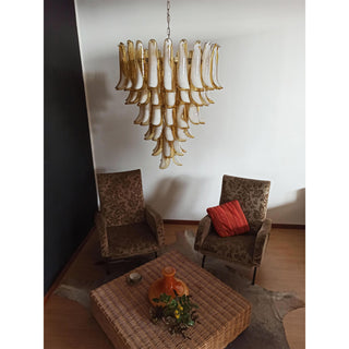 Alsorisra Lustre Postmoderne de Luxe en Verre Pétale