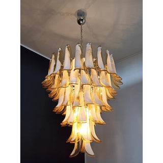 Alsorisra Lustre Postmoderne de Luxe en Verre Pétale