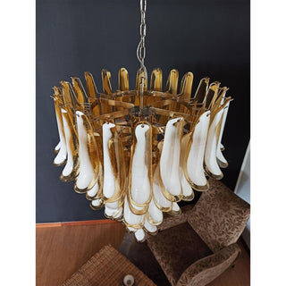 Alsorisra Lustre Postmoderne de Luxe en Verre Pétale