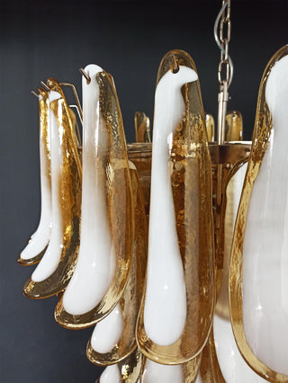 Alsorisra Lustre Postmoderne de Luxe en Verre Pétale