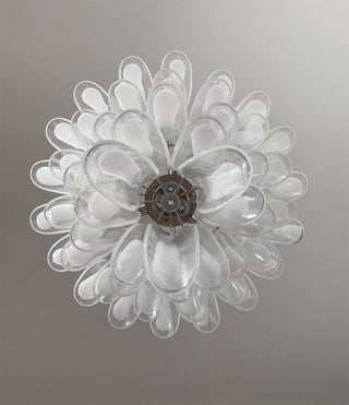 Alsorisra Lustre Postmoderne de Luxe en Verre Pétale