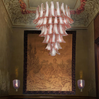 Alsorisra Lustre Postmoderne de Luxe en Verre Pétale