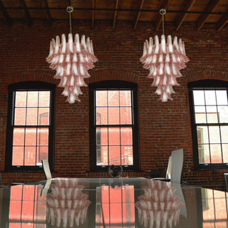 Alsorisra Lustre Postmoderne de Luxe en Verre Pétale
