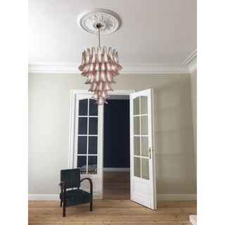 Alsorisra Lustre Postmoderne de Luxe en Verre Pétale