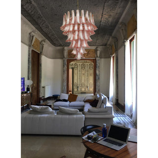 Alsorisra Lustre Postmoderne de Luxe en Verre Pétale