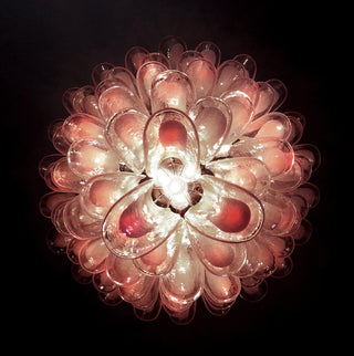 Alsorisra Lustre Postmoderne de Luxe en Verre Pétale