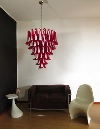 Alsorisra Lustre Postmoderne de Luxe en Verre Pétale