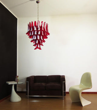 Alsorisra Lustre Postmoderne de Luxe en Verre Pétale
